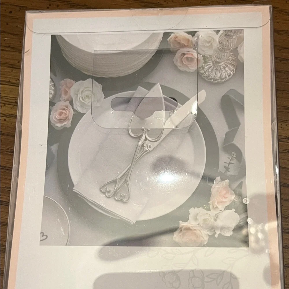 David Tutera Silver Heart‎ Handle Cake Server Set